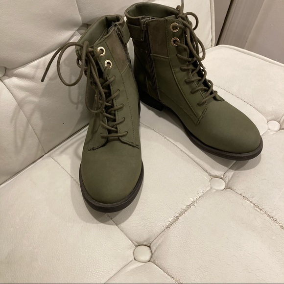 Aldo Shoes - ALDO Laraossa Style Green Combat Boots Size 6/36